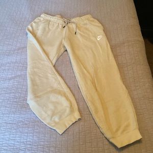 Nike cream sweats